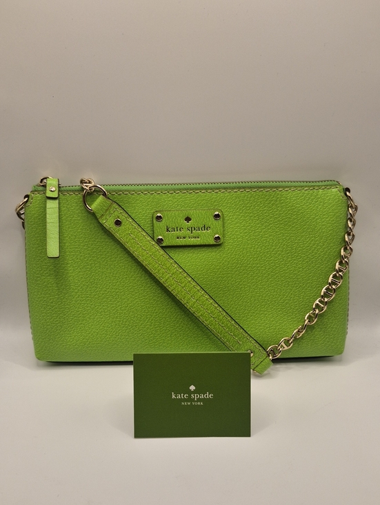 kate spade Handbags - KATE SPADE Bright APPLE GREEN Clutch